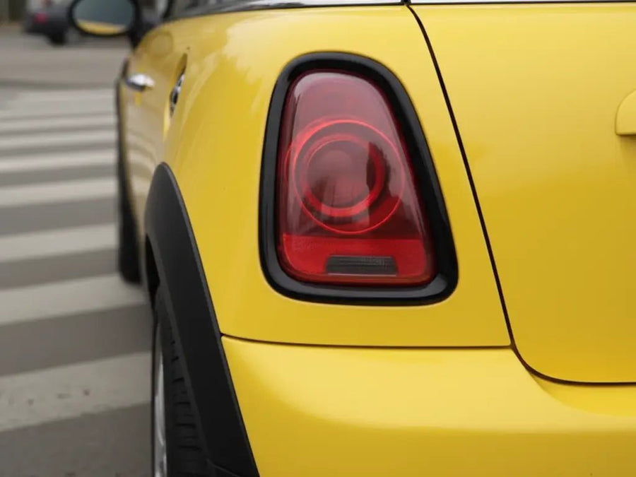 DIY MINI Cooper wrapped in Gloss HX20000 Sun Yellow wrap film HX20109B
