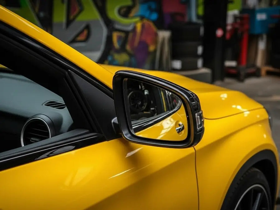 Volvo XC40 wrapped in Gloss HX20000 Daffodil Yellow restyling film HX20123B