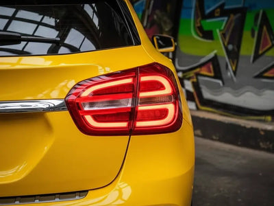 Mercedes-Benz A-Class wrapped in Gloss HX20000 Daffodil Yellow restyling film HX20123B