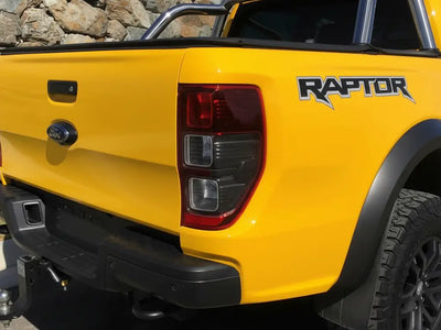 Ford Ranger Raptor wrapped in Gloss HX20000 Daffodil Yellow wrap film HX20123B