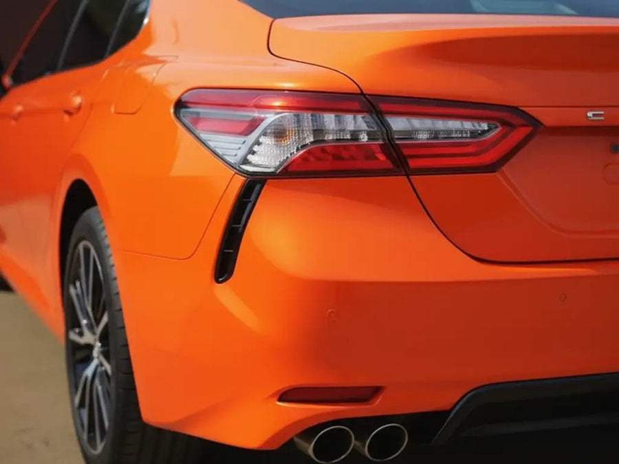 Toyota Camry wrapped in Gloss HX20000 Orange Red restyling film HX20165B