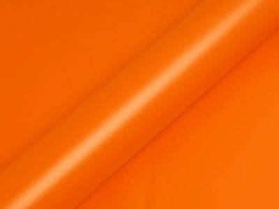 Color swatch of Hexis HX20000 Matte Mandarin Red Vinyl Wrap HX20165M