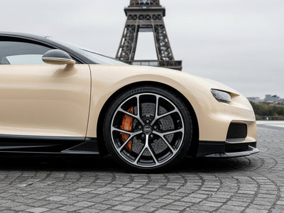 DIY Bugatti Chiron wrapped in SuperGloss HXONE™ Desert Beige vinyl wrap HXONE202