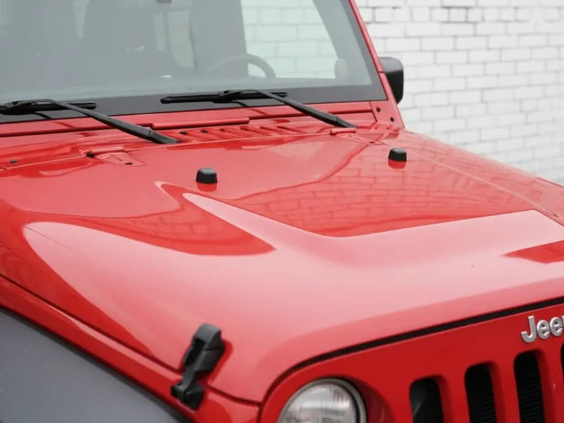 Jeep Wrangler wrapped in Gloss HX20000 Cardinal Red restyling film HX20200B