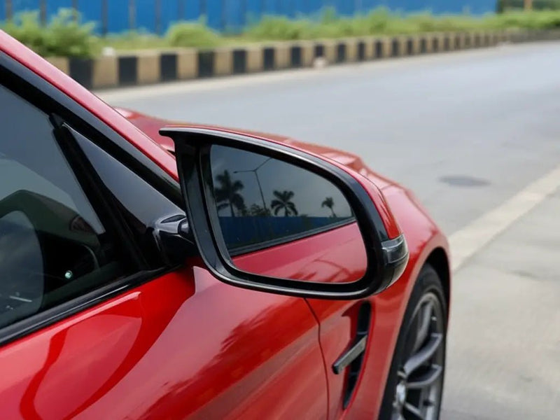 DIY BMW M4 wrapped in Gloss HX20000 Cardinal Red wrap film HX20200B