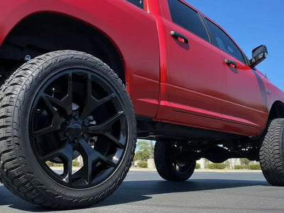 RAM 2500 wrapped in Matte HX20000 Blood Red vinyl wrap HX20200M