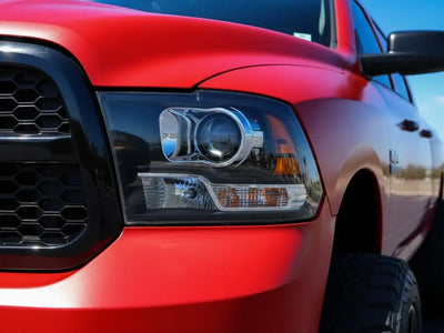 Ram 1500 wrapped in Matte HX20000 Blood Red wrap film HX20200M