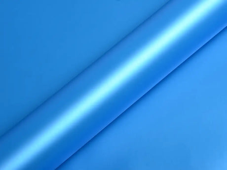 Color swatch of Hexis HX20000 Satin Ara Blue Vinyl Wrap HX20219S
