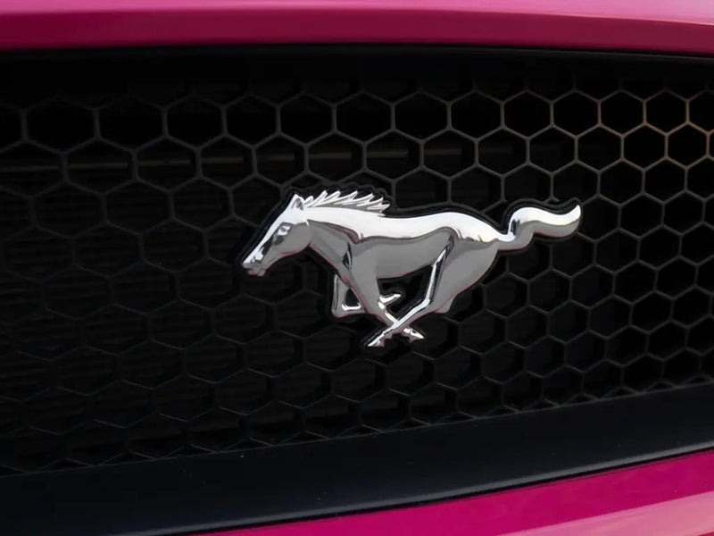Ford Mustang wrapped in Gloss HX20000 Fuchsia car wrap film HX20220B