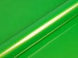 Color swatch of Hexis HX20000 Gloss Wasabi Green Vinyl Wrap HX20228B