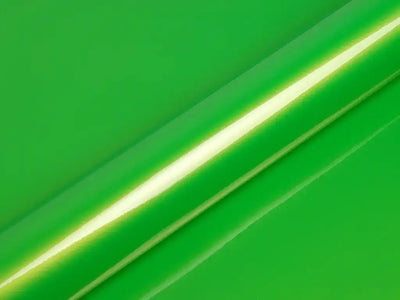 Color swatch of Hexis HX20000 Gloss Wasabi Green Vinyl Wrap HX20228B