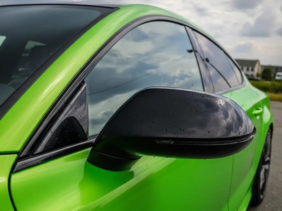 Audi RS5 wrapped in Hexis Gloss HX20000 Wasabi Green vinyl wrap HX20228B