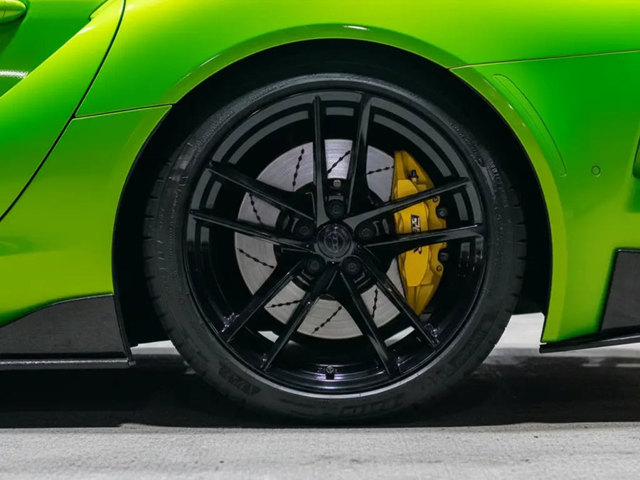Hexis wrap conforming to vehicle curves