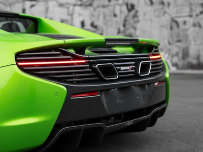 McLaren 650S Spider wrapped in Hexis Gloss HX20000 Wasabi Green car wrap film HX20228B