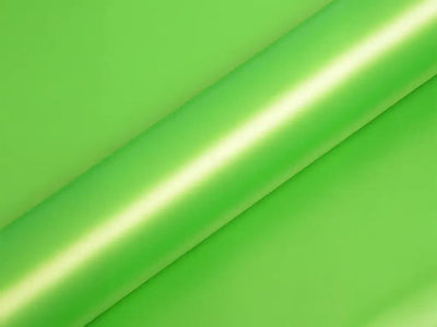 Color swatch of Hexis HX20000 Matte Wasabi Green Vinyl Wrap HX20375M