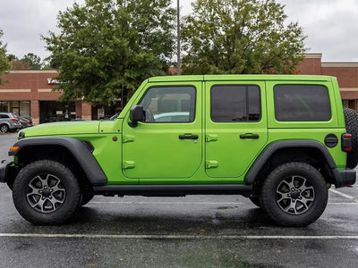 Jeep Wrangler wrapped in Matte HX20000 Wasabi Green car wrap film HX20375M