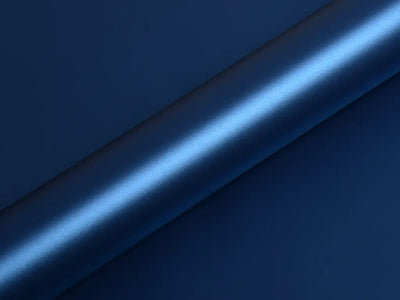 Color swatch of Hexis HX20000 Satin Metallic Celestial Blue Vinyl Wrap HX20236S