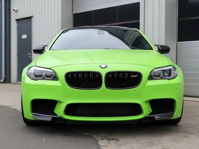 DIY BMW M5 wrapped in Satin HX20000 Acid Green restyling film HX20266S