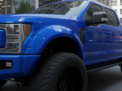 Ford F-Series wrapped in Gloss HX20000 Pacific Blue car wrap film HX20280B