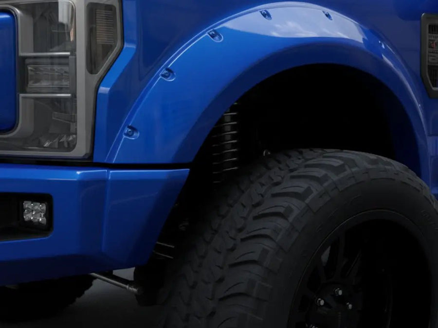 DIY Ford F-Series wrapped in Gloss HX20000 Pacific Blue automotive vinyl film HX20280B