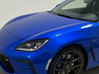 DIY Toyota GR86 wrapped in Gloss HX20000 Pacific Blue automotive vinyl film HX20280B