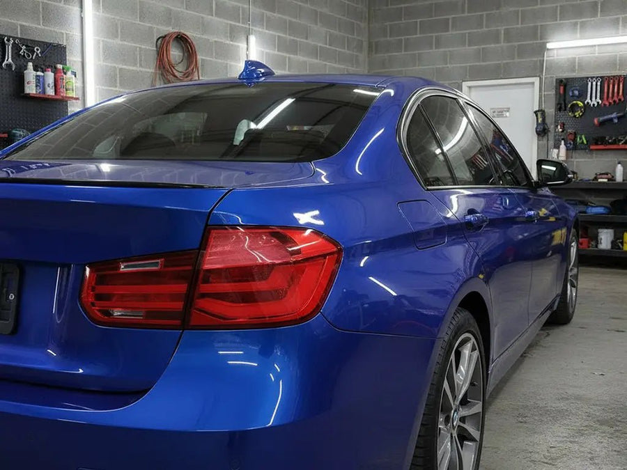 BMW 3 Series wrapped in Gloss HX20000 Night Blue car wrap film HX20281B