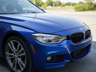 BMW 3 Series wrapped in Hexis Gloss HX20000 Night Blue wrap film HX20281B