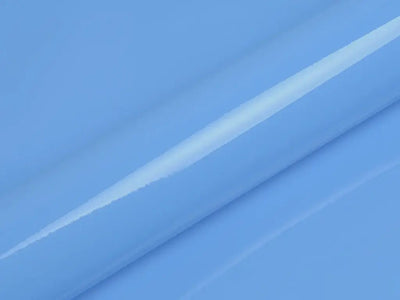 Color swatch of Hexis HX20000 Gloss Niagara Blue Vinyl Wrap HX20284B