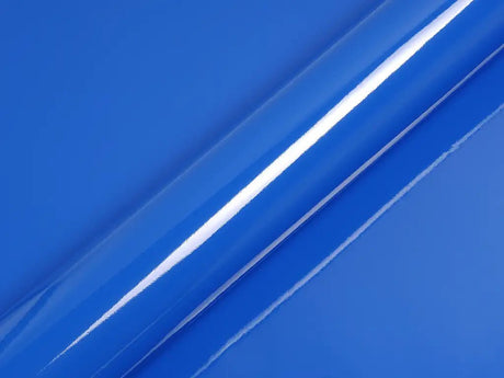 Color swatch of Hexis HX20000 Gloss Intense Blue Vinyl Wrap HX20293B