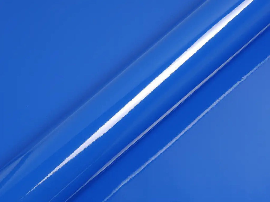 Color swatch of Hexis HX20000 Gloss Intense Blue Vinyl Wrap HX20293B