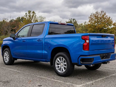 Chevrolet Silverado wrapped in Hexis Gloss HX20000 Intense Blue wrap film HX20293B