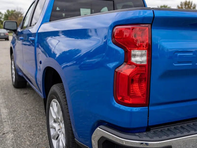 Chevrolet Silverado wrapped in Hexis Gloss HX20000 Intense Blue automotive vinyl film HX20293B