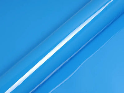 Color swatch of Hexis HX20000 Gloss Montpellier Blue Vinyl Wrap HX20299B