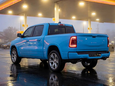 Ram 1500 wrapped in Gloss HX20000 Montpellier Blue wrap film HX20299B detail