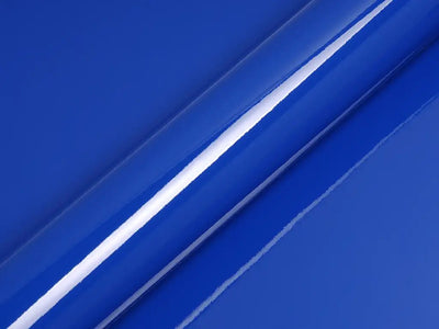 Color swatch of Hexis HX20000 Gloss Sapphire Blue Vinyl Wrap HX20300B
