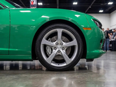 DIY Chevrolet Camaro wrapped in Gloss HX20000 Emerald Green car wrap film HX20348B