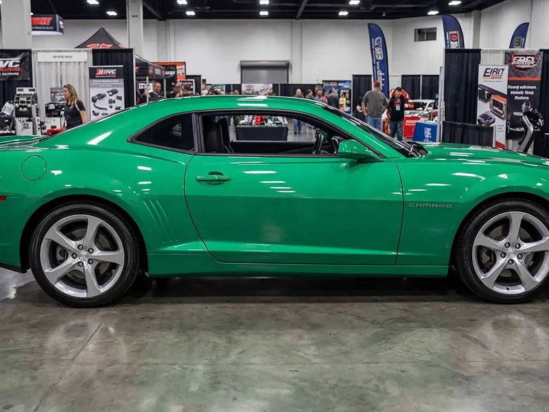 Chevrolet Camaro wrapped in Gloss HX20000 Emerald Green vinyl wrap HX20348B