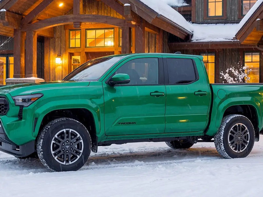 Toyota Tacoma wrapped in Gloss HX20000 Emerald Green automotive vinyl film HX20348B