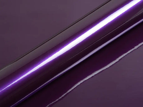 Color swatch of Hexis HX20000 Gloss Elderberry Purple Vinyl Wrap HX20352B