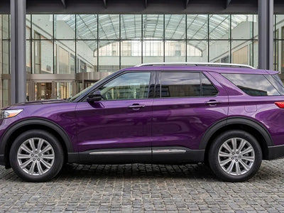 Ford Explorer wrapped in Hexis Gloss HX20000 Elderberry Purple wrap film HX20352B