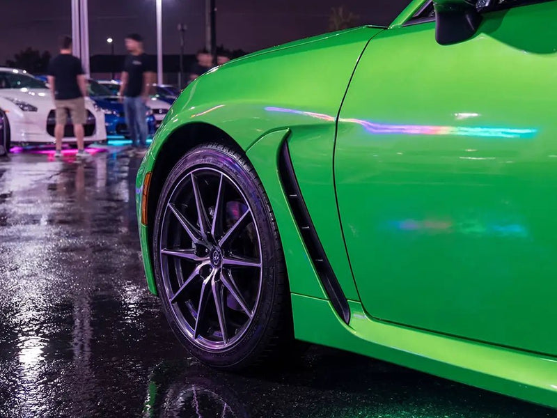 Toyota Supra wrapped in Gloss HX20000 Apple Green automotive vinyl film HX20369B