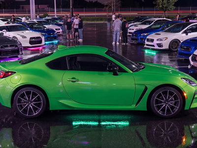 DIY Toyota GR86 wrapped in Gloss HX20000 Apple Green restyling film HX20369B
