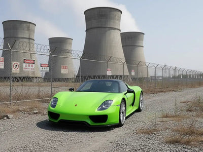Porsche 918 Spyder wrapped in Gloss HX20000 Kiwi Green vinyl wrap HX20375B