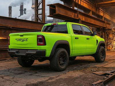 Ram 1500 TRX wrapped in Matte HX20000 Light Green car wrap film HX20375M