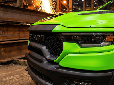 RAM 1500 wrapped in Hexis Matte HX20000 Light Green vinyl wrap HX20375M