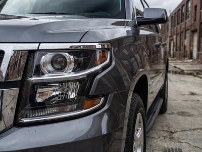 Chevrolet Tahoe wrapped in Gloss HX20000 Shark Grey restyling film HX20423B