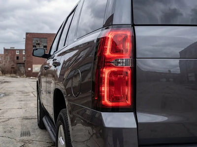 Chevrolet Tahoe wrapped in Gloss HX20000 Shark Grey automotive vinyl film HX20423B