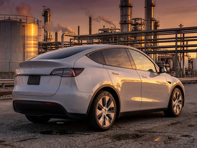 DIY Tesla Y wrapped in Gloss HX20000 Cloud Grey wrap film HX20428B