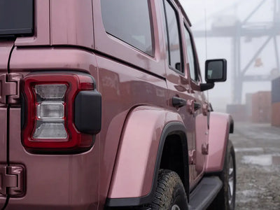 Jeep Wrangler wrapped in Gloss HX20000 Metallic Cinder Rose vinyl wrap HX20437B