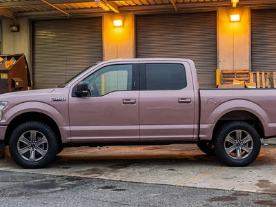 DIY Ford F-150 wrapped in Gloss HX20000 Metallic Cinder Rose wrap film HX20437B